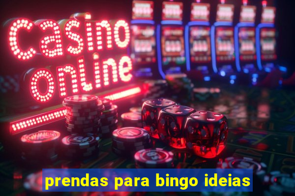 prendas para bingo ideias